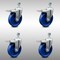 Service Caster 5 Inch SS Solid Polyurethane 3/8 Inch Threaded Stem Caster Set Total Lock Brake SCC-SSTSTTL20S514-SPUS-381615-4 - alternate 1
